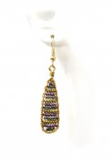 Striped Teardrop Earrings